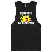 FRONT&BACK - FRONT "Multi-Culti 2017 Eat all the Food". BACK - "Drink all the Beer!" - Bernard Tank